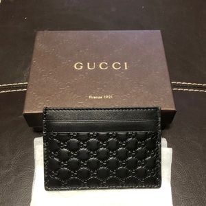 Gucci GG Guccissima Leather Card Holder